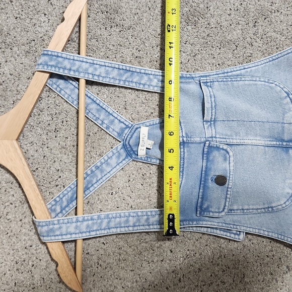 Z Supply Easy Rider Knit Romper in Washed Indigo Size Small - Picture 7 of 12